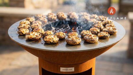 Grilled Pennsylvania Dutch Sausage Stuffed Mushrooms
