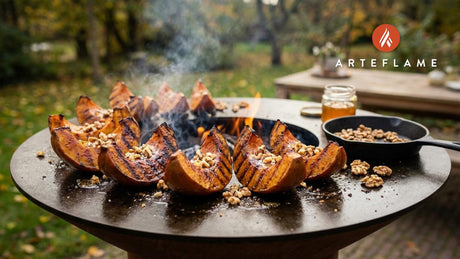 Smoky Albanian Grilled Pumpkin with Walnuts & Honey