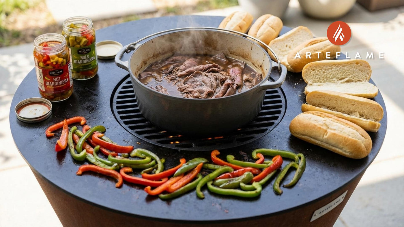 Authentic Illinois Italian Beef Sandwich: A Chicago Classic on the Arteflame