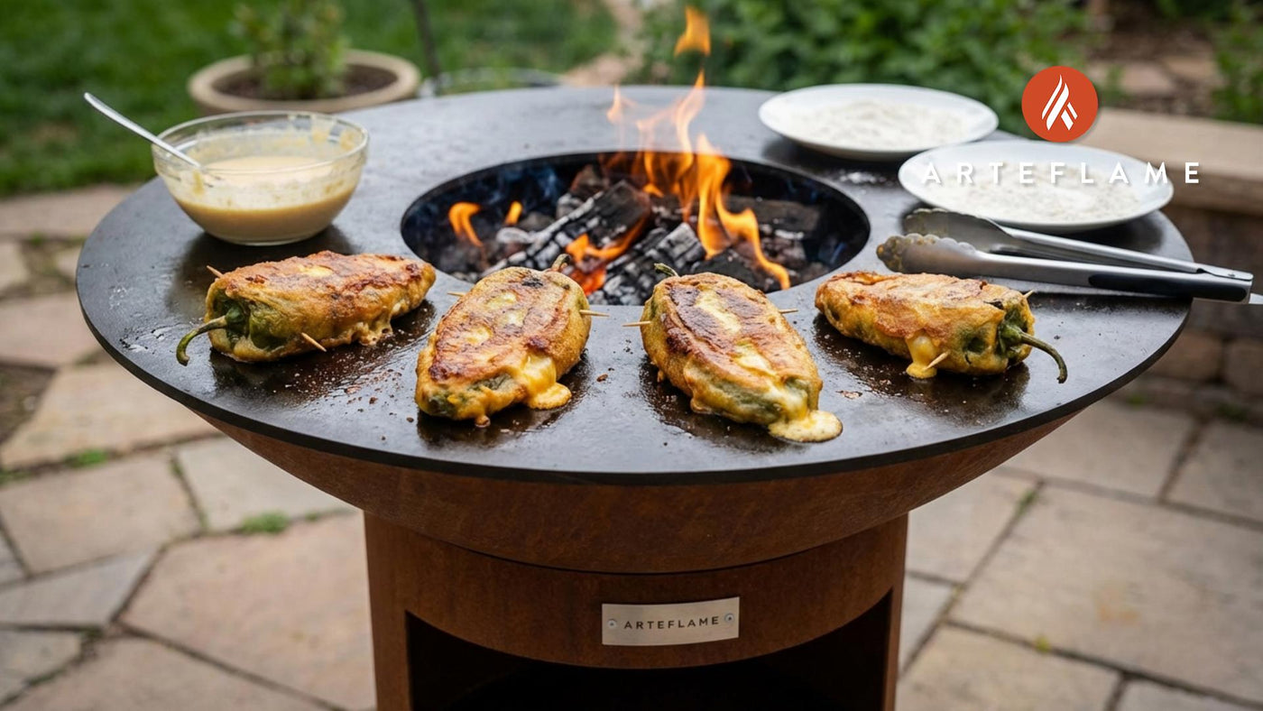 Authentic New Mexico Hatch Green Chile Rellenos on the Arteflame Grill
