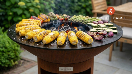 Authentic Albanian Grilled Corn (Misër i Pjekur) on the Arteflame