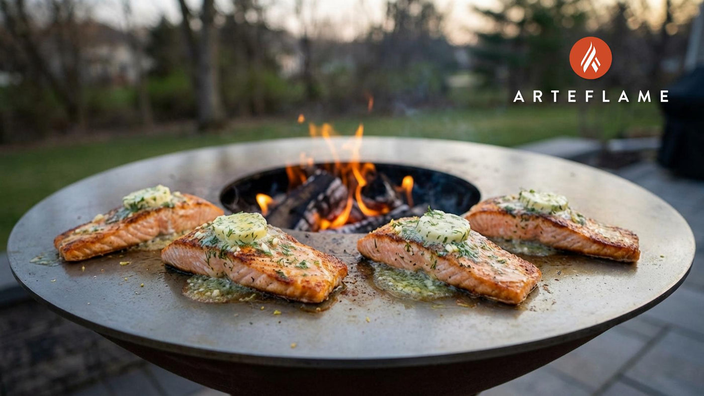 South Dakota Grilled Salmon with Lemon Dill Butter