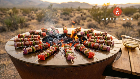 Grilled Nevada Rattlesnake Sausage Skewers: A Wild West Arteflame Feast