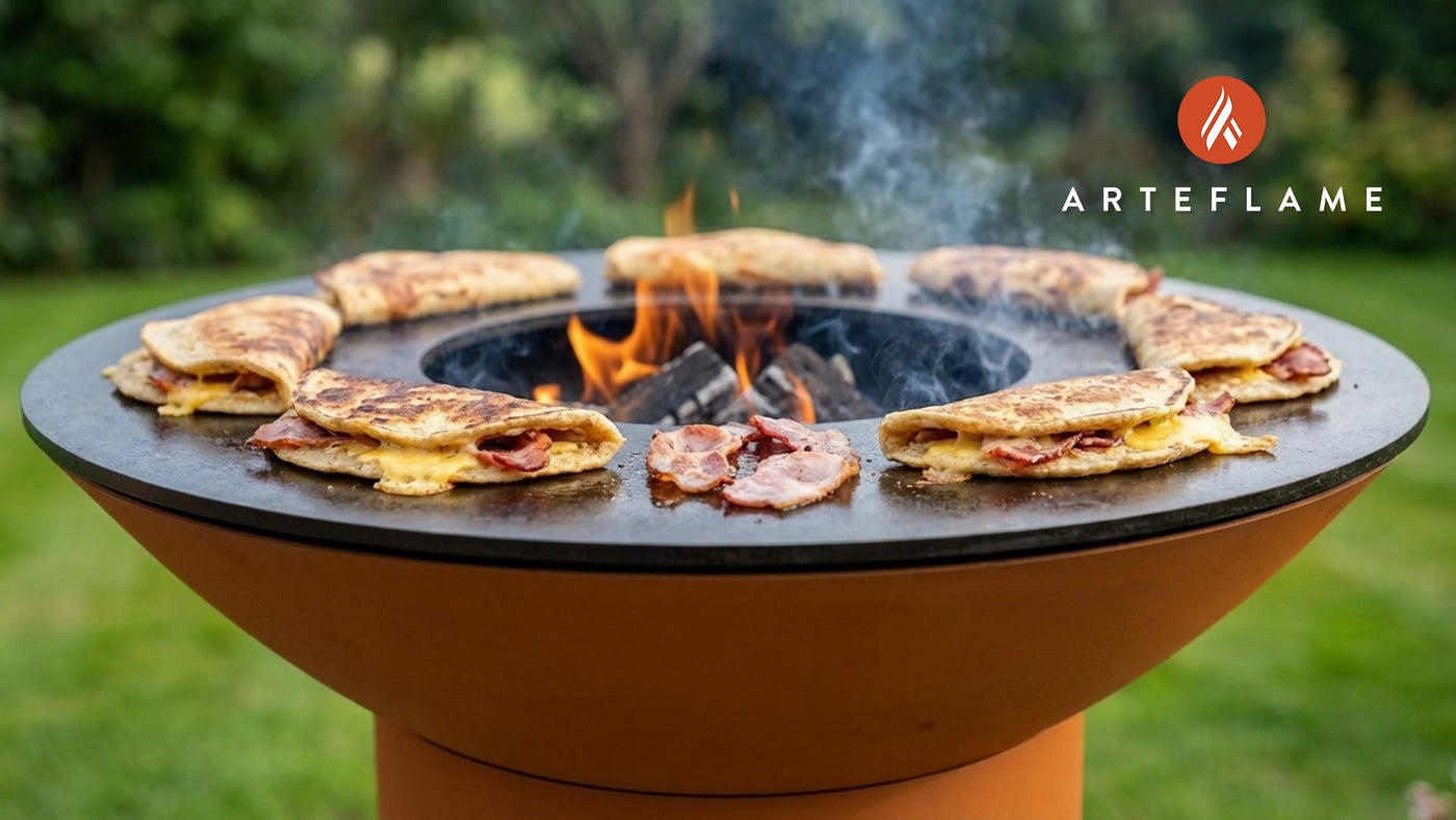 Authentic British Toasted Oatcakes Grilled Cheese on the Arteflame