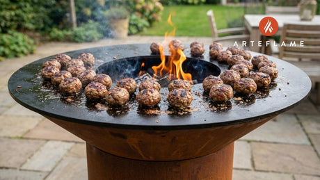 Juicy Grilled Meatballs on the Arteflame Grill