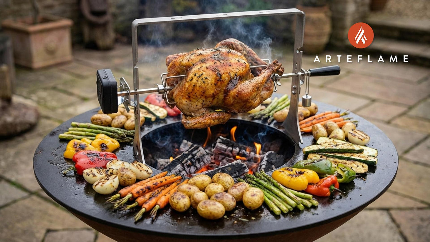 Golden Perfection: The Ultimate Arteflame Grilled Rotisserie Turkey