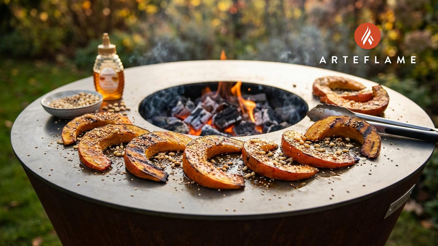 Sweet & Savory Korean Grilled Pumpkin Slices with Honey Glaze