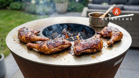 Authentic Missouri BBQ Chicken Quarters on the Arteflame Grill
