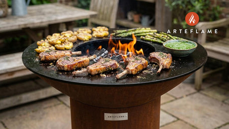 Grilled British Lamb Chops with Homemade Rosemary-Mint Sauce
