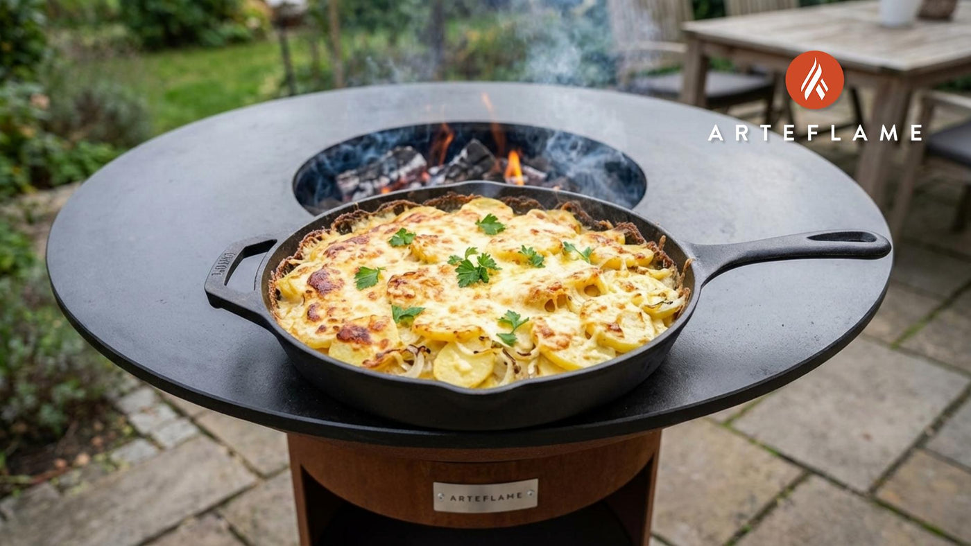 Grilled Kartoffelauflauf: A Smoky German Potato Bake for Your Arteflame Grill