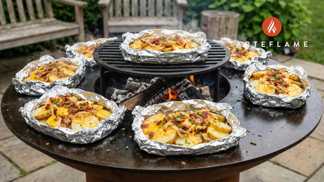 Cheesy North Dakota Campfire Foil Potatoes Recipe for the Arteflame Grill