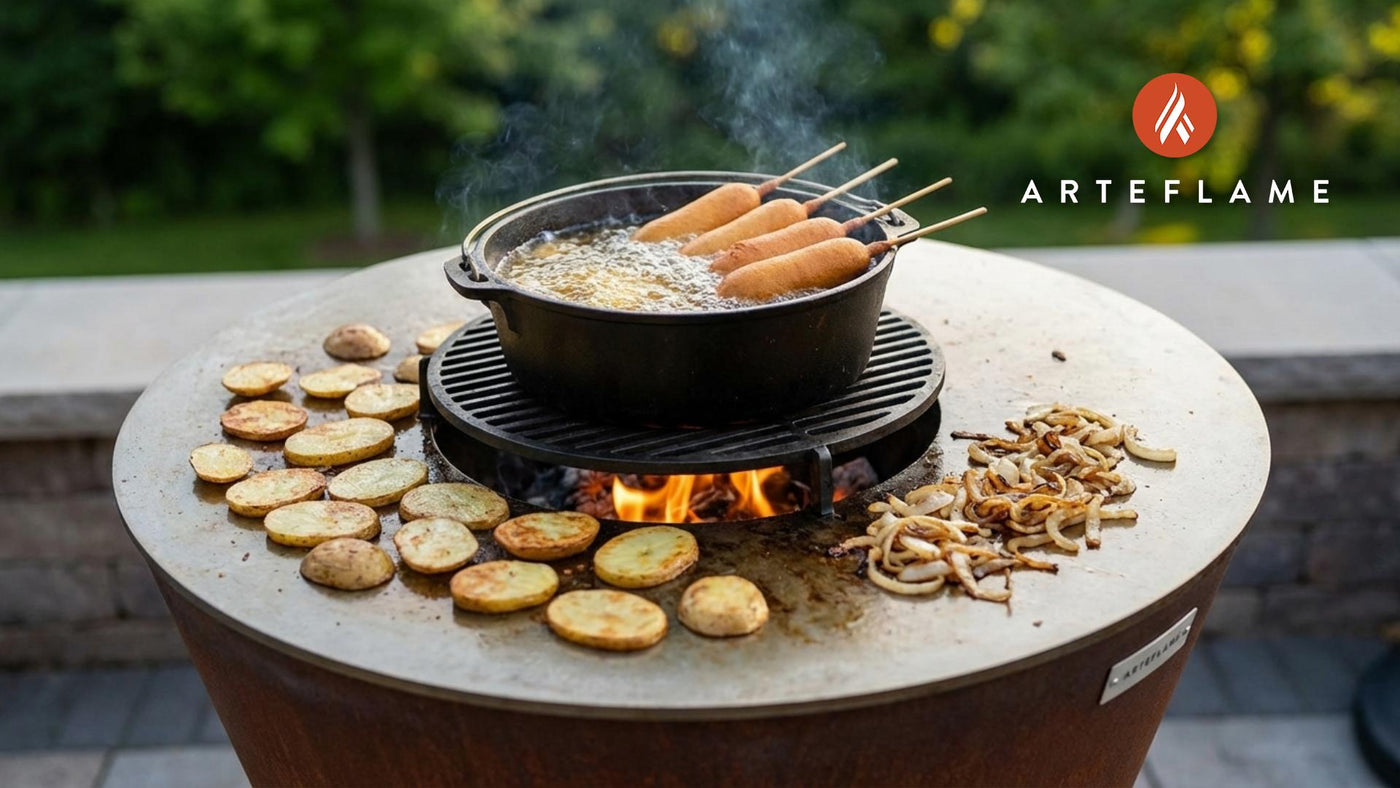 Authentic Springfield Style Corn Dogs on the Arteflame Grill