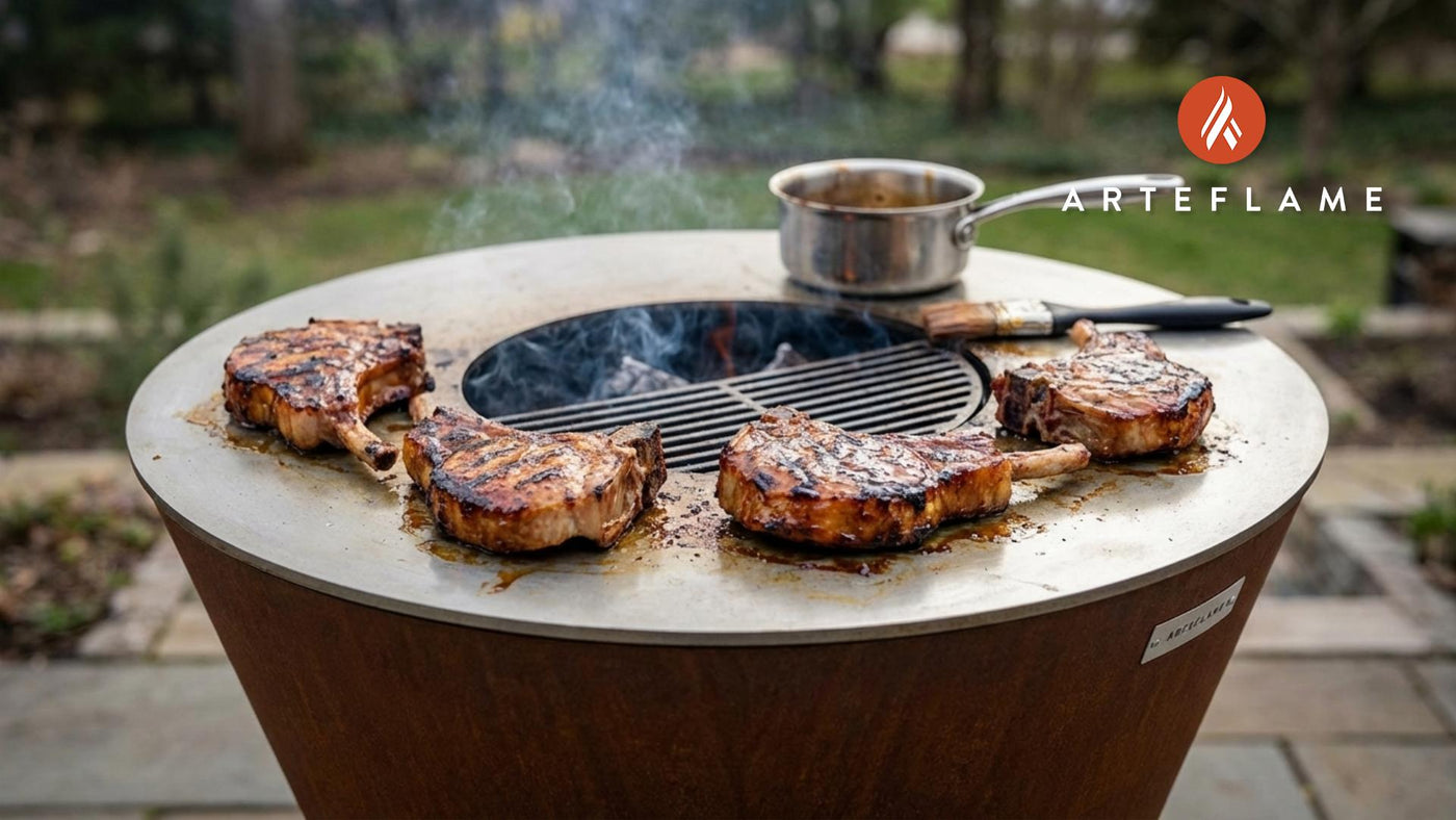 Idaho Bourbon Glazed Grilled Pork Chops Recipe
