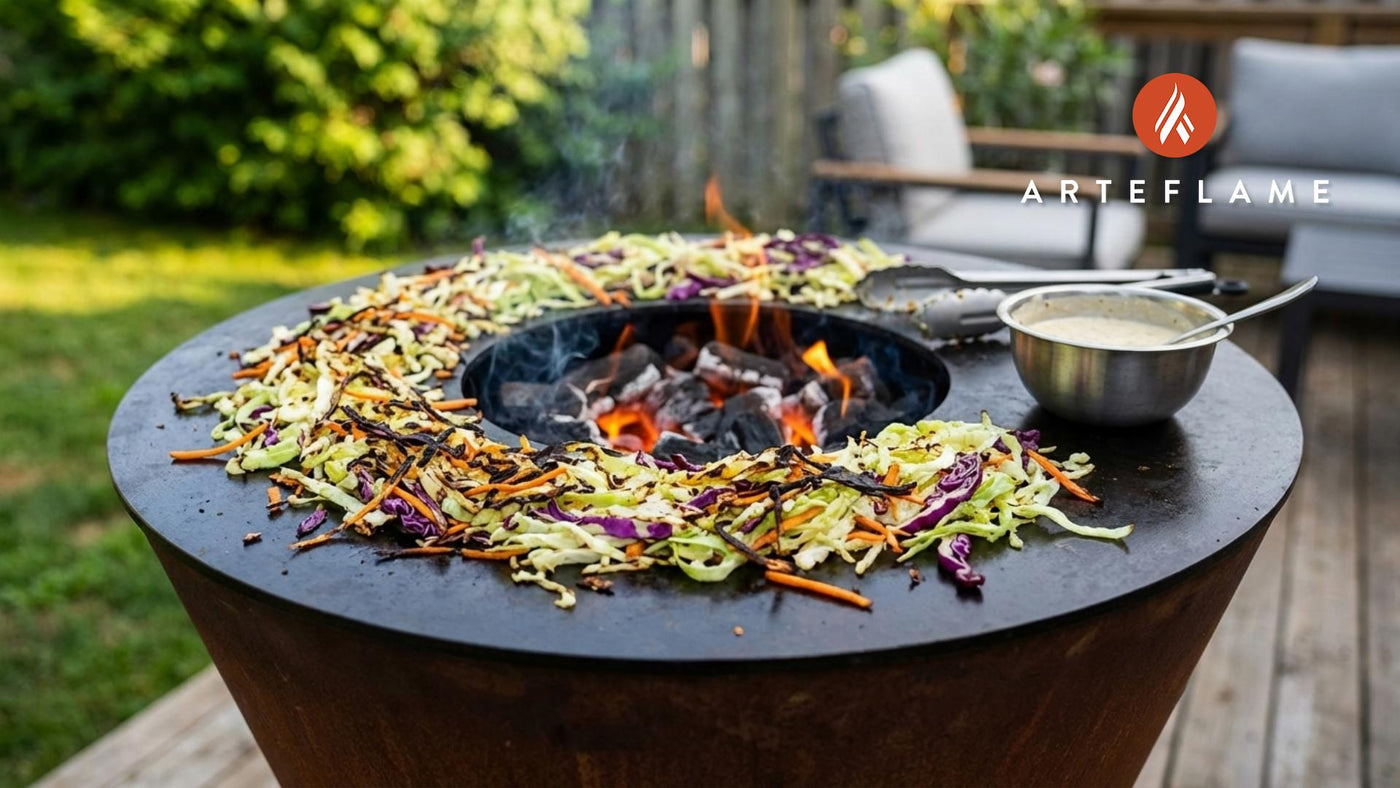 Grilled Crispy Coleslaw on the Arteflame Grill
