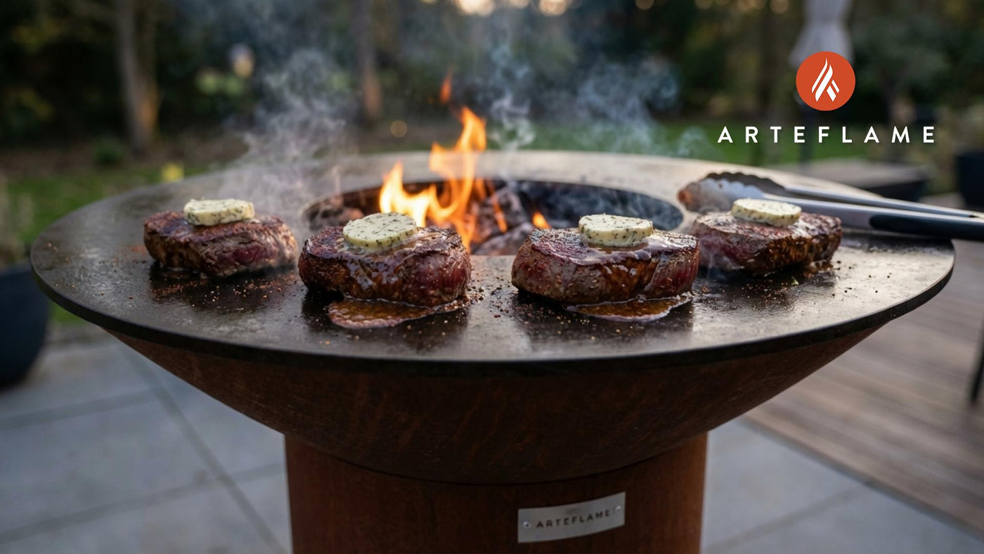 Authentic Spanish Grilled Venison Steaks with Whipped Thyme Butter