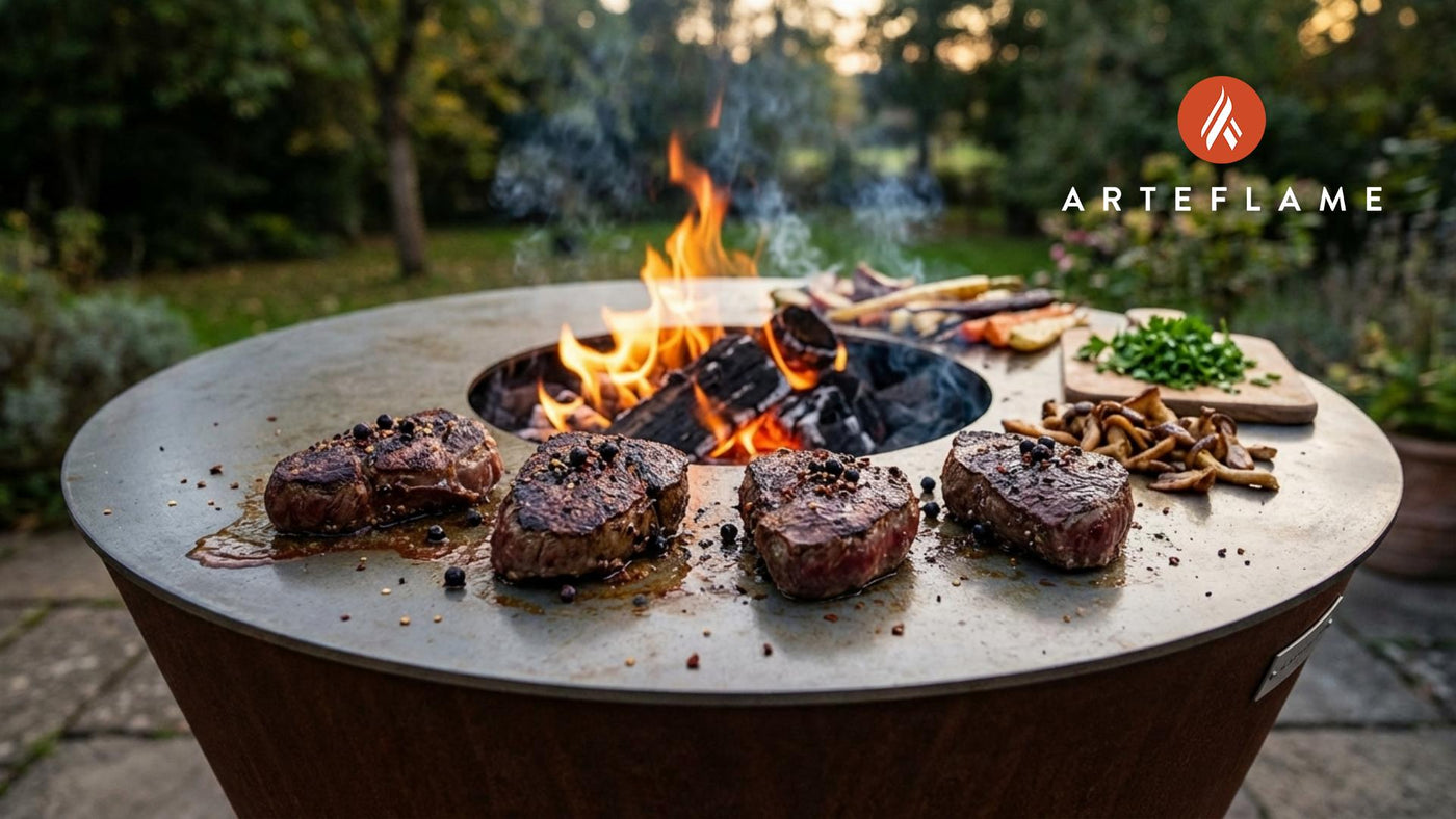 Grilled Welsh Venison Steaks with Crushed Juniper Rub