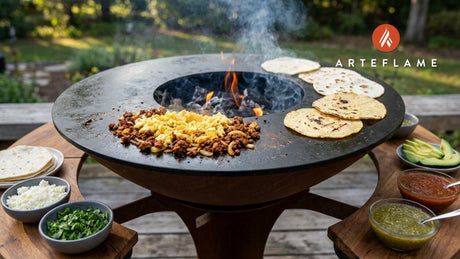 Smoky Texas Chorizo and Egg Breakfast Tacos on the Arteflame