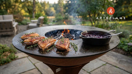 Grilled Oregon Duck Breast with Savory Marionberry Sauce