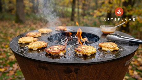 Grilled Vermont Maple Apple Fritters on the Arteflame