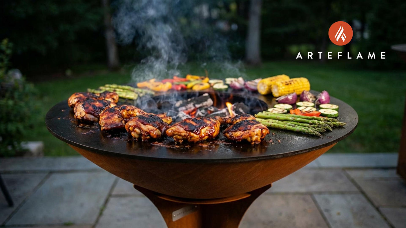 Authentic Grilled Chicken with Oklahoma Mop Sauce on the Arteflame