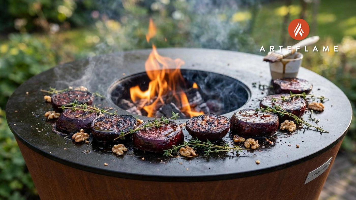 Dutch Grilled Red Beet Steaks with Balsamic Glaze