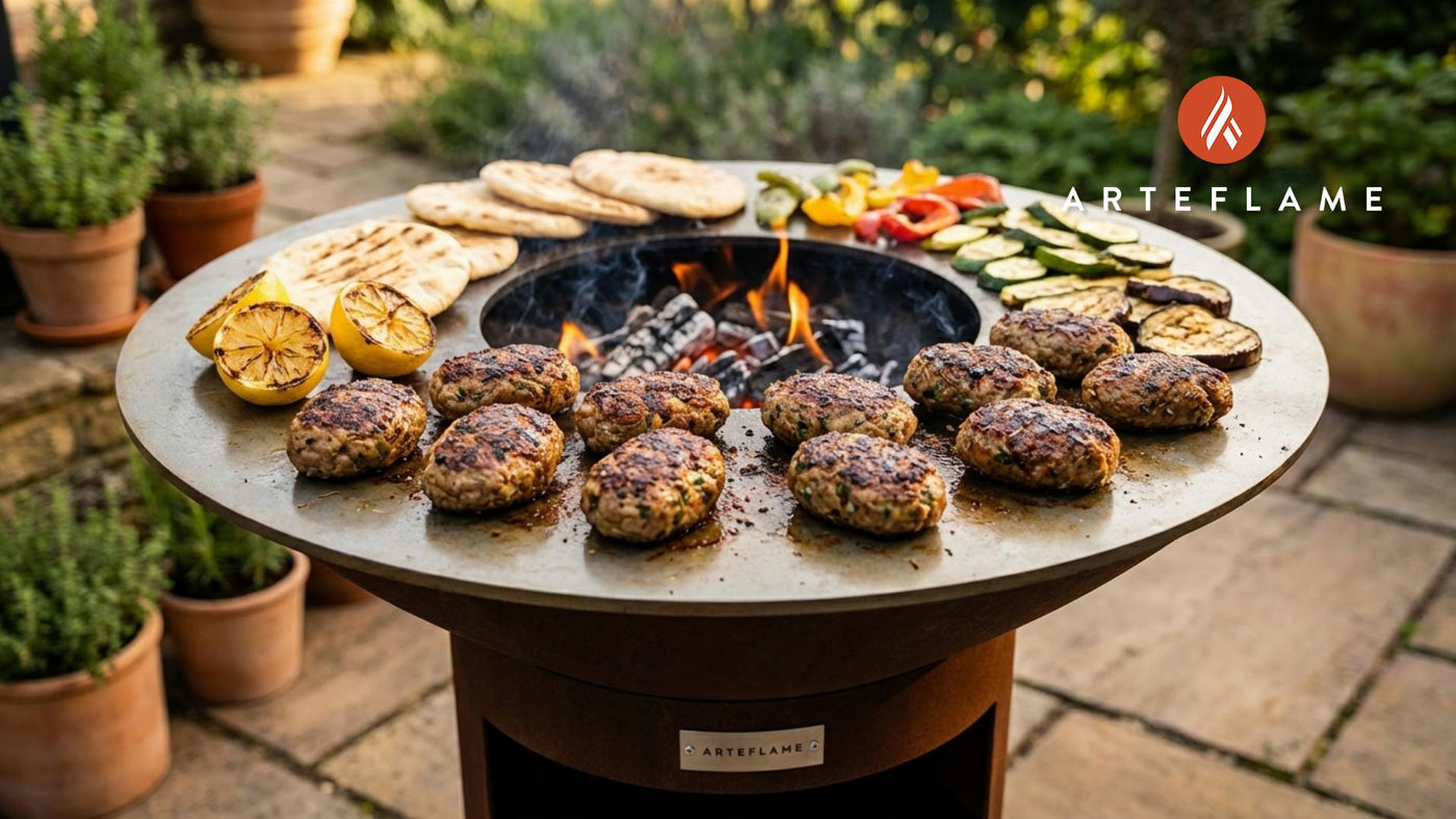Authentic Greek Biftekia Recipe: Juicy Burgers on the Arteflame Grill