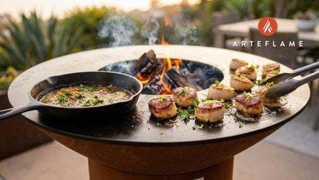 Portuguese-Style Grilled Scallops with Lemon Garlic Butter