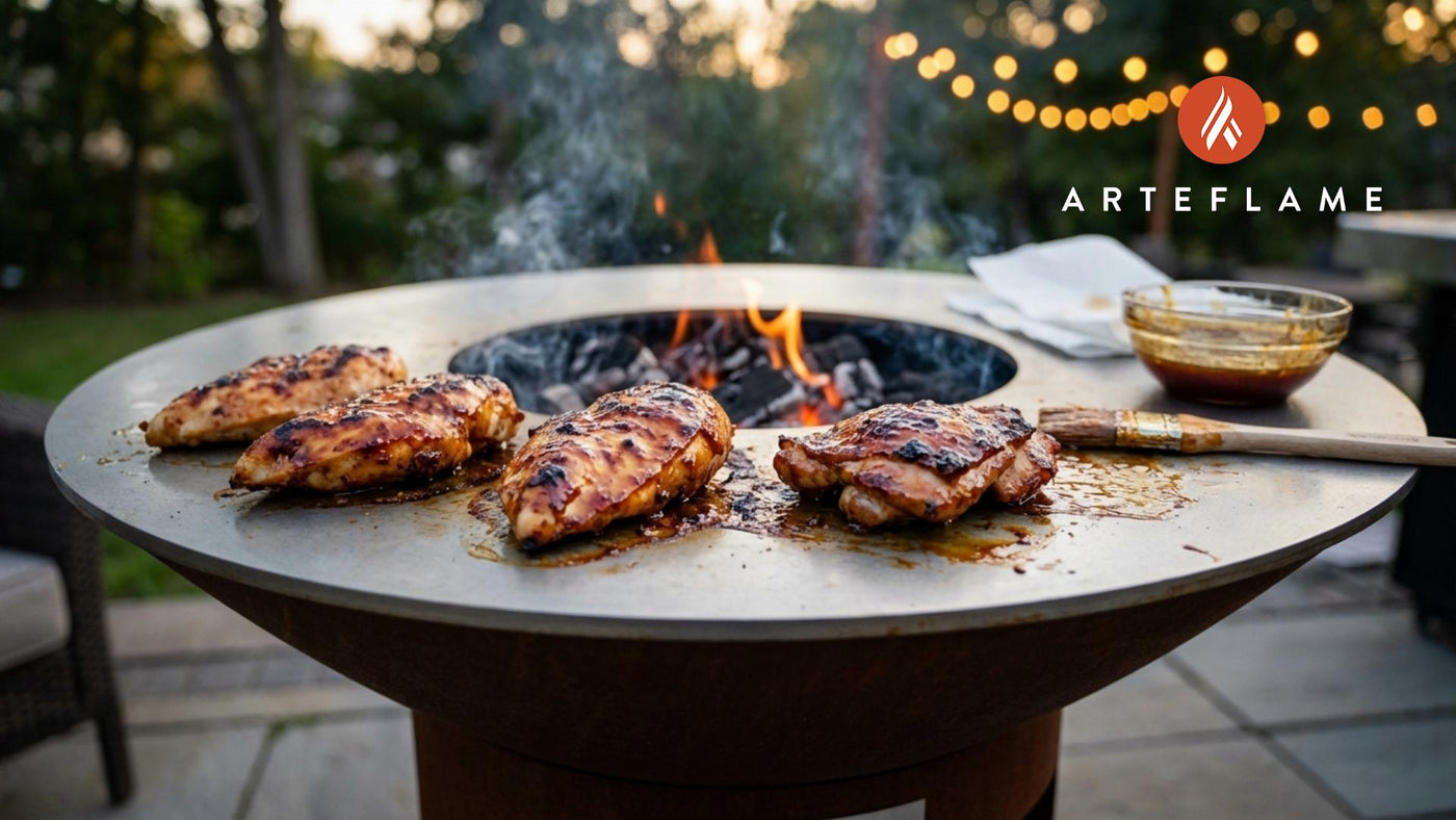 Grilled Maple Honey BBQ Chicken on the Arteflame Grill