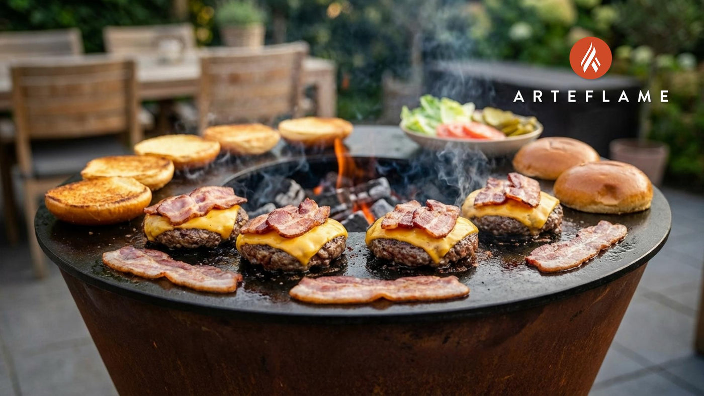 Grilled Bacon Cheeseburgers with Irresistible Toppings