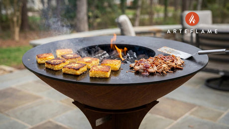Crispy South Carolina Grit Cakes with Smoked Pork | Arteflame Grill Recipe