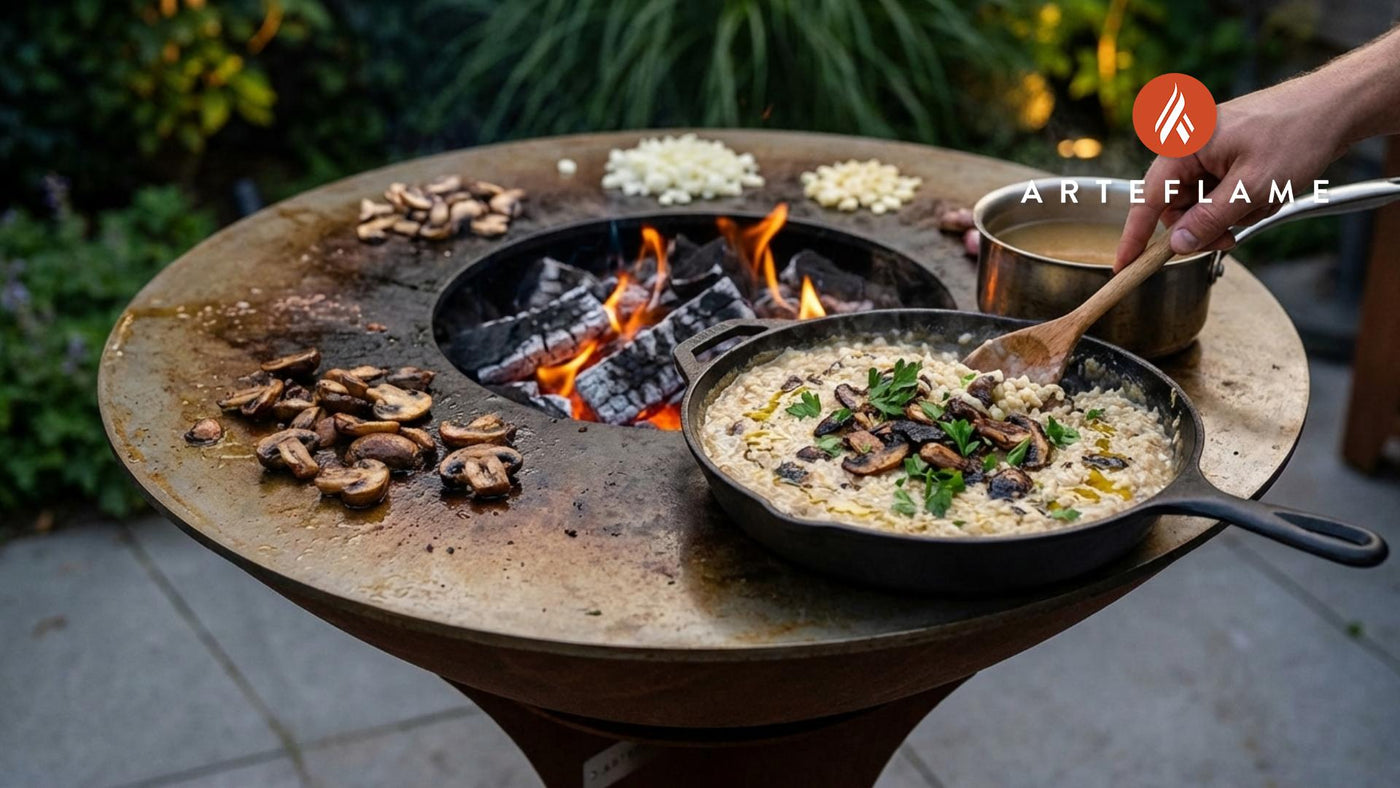 Smoky Mushroom Risotto: A Wood-Fired Arteflame Classic
