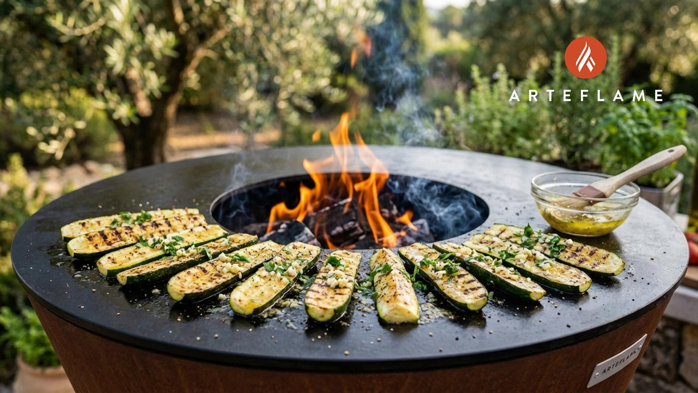 Sizzling Greek Grilled Zucchini with Garlic Butter