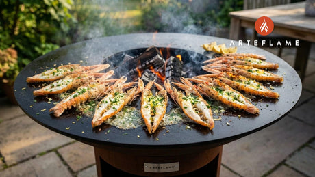 Grilled Scottish Langoustines with Garlic Herb Butter