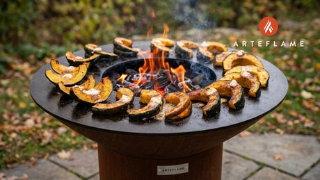 Grilled Michigan Acorn Squash with Rich Maple Butter Glaze