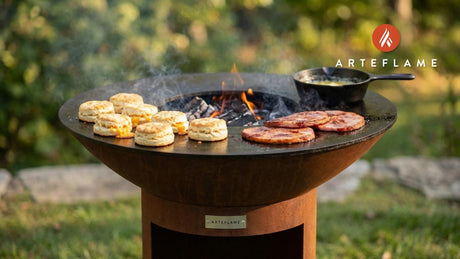 Smoked & Savory: Grilled Virginia Ham Biscuits with Honey Butter