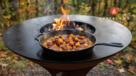 Smoky Oregon Grilled Butternut Squash with Candied Pecans
