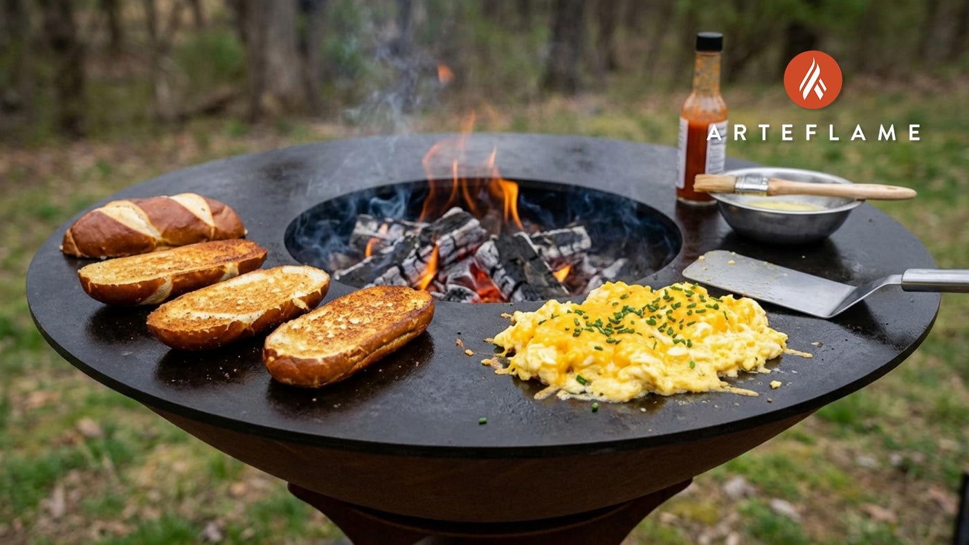 Grilled Pennsylvania Scrambled Egg & Cheese Pretzel Rolls