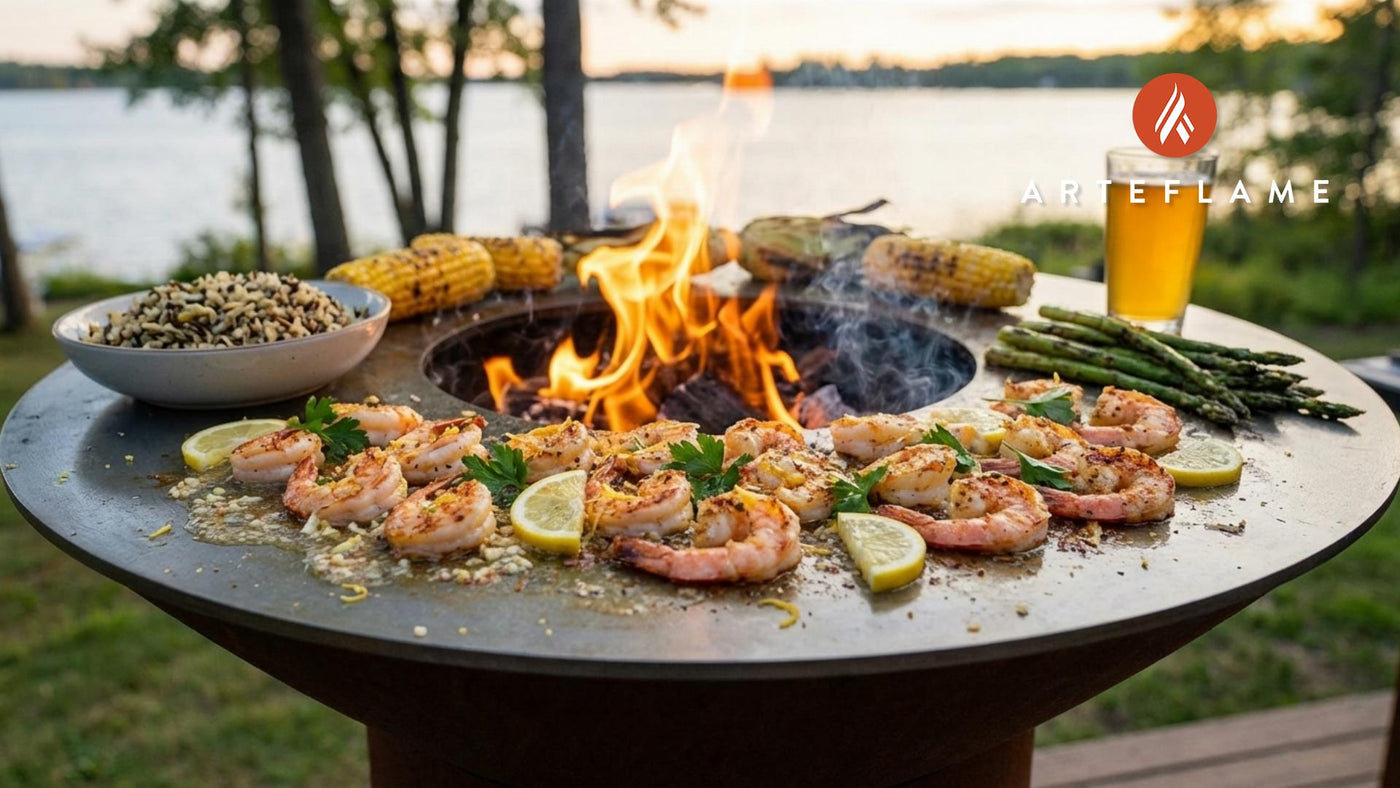 Minnesota Style Lake Superior Grilled Shrimp on the Arteflame