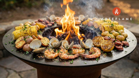 Smoky South Carolina Lowcountry BBQ Shrimp & Clams on the Arteflame