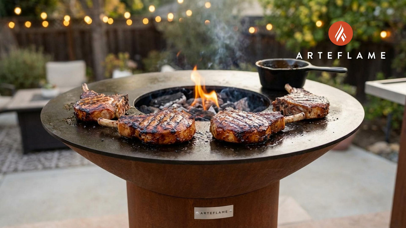 Smoky & Sweet: California Grilled Bourbon Glazed Pork Chops on the Arteflame