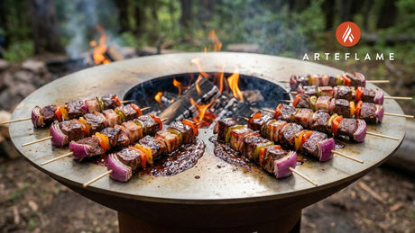 Wild Alaska Grilled Moose Kabobs with Savory Blueberry BBQ Sauce