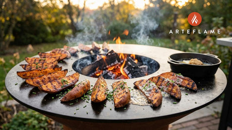 Smoky Nebraska Fire Grilled Sweet Potatoes Recipe