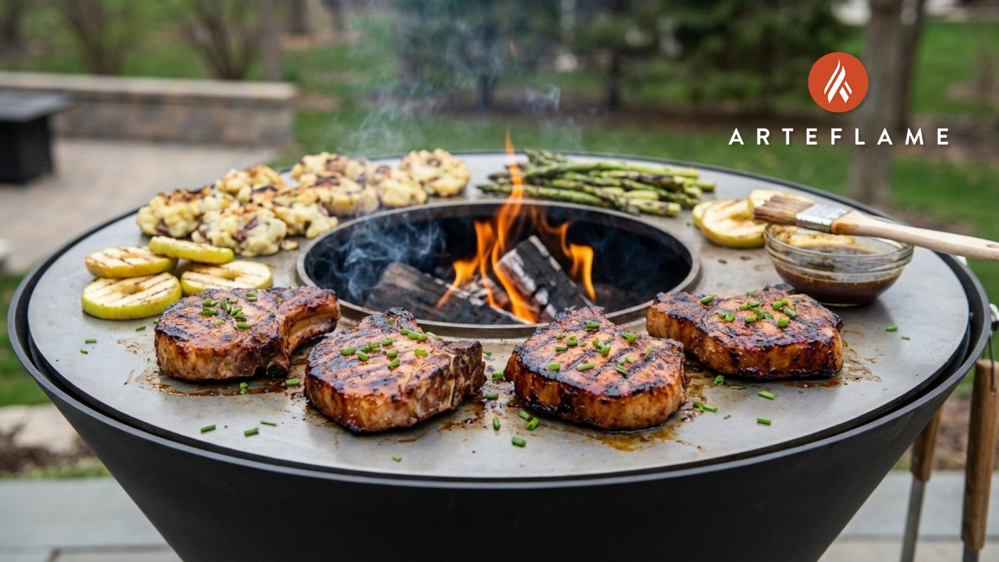 Grilled Whiskey Marinated Irish Pork Chops Recipe