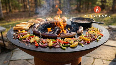 Rustic Grilled Vermont Game Sausages: An Arteflame Feast