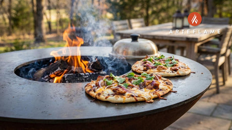 Smoky Arkansas BBQ Chicken Flatbreads on the Arteflame Grill