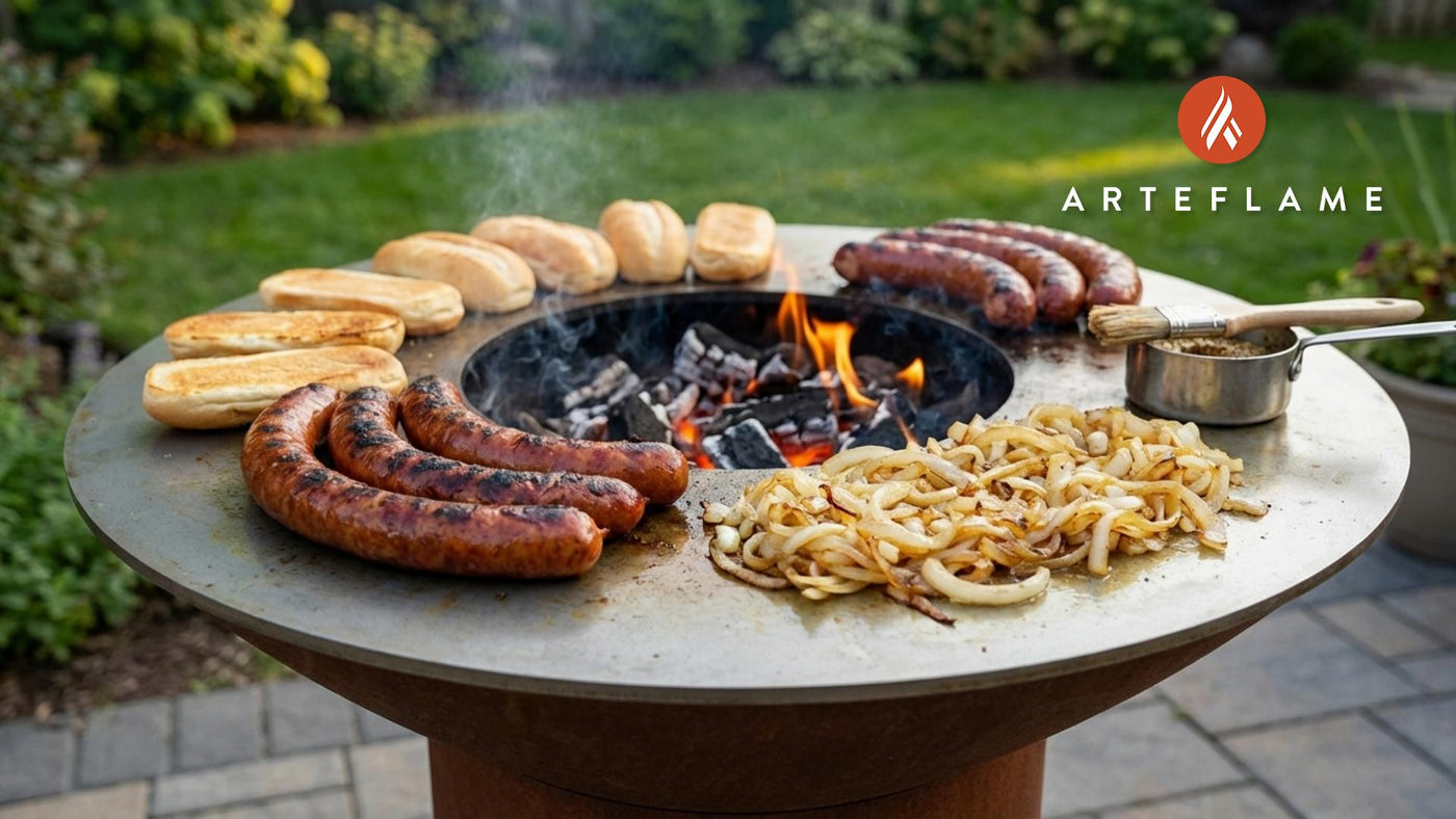Classic Nebraska Grilled Kielbasa with Caramelized Onions