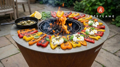 Smoky Charred Bell Peppers with Creamy Burrata