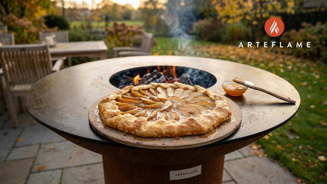 Rustic French Grilled Pear & Almond Galette Recipe