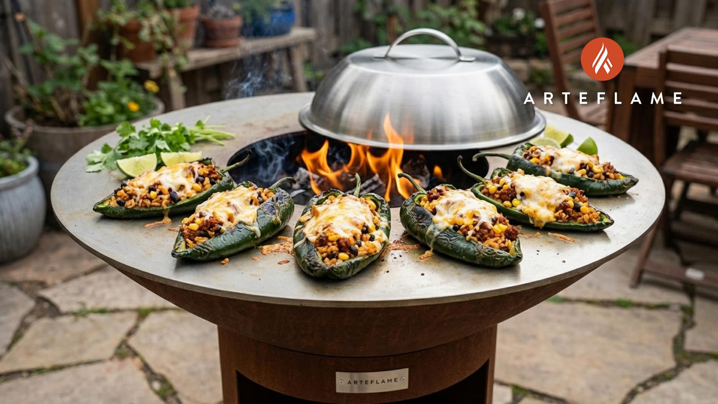 Smoked Colorado Stuffed Poblano Peppers on the Arteflame Grill