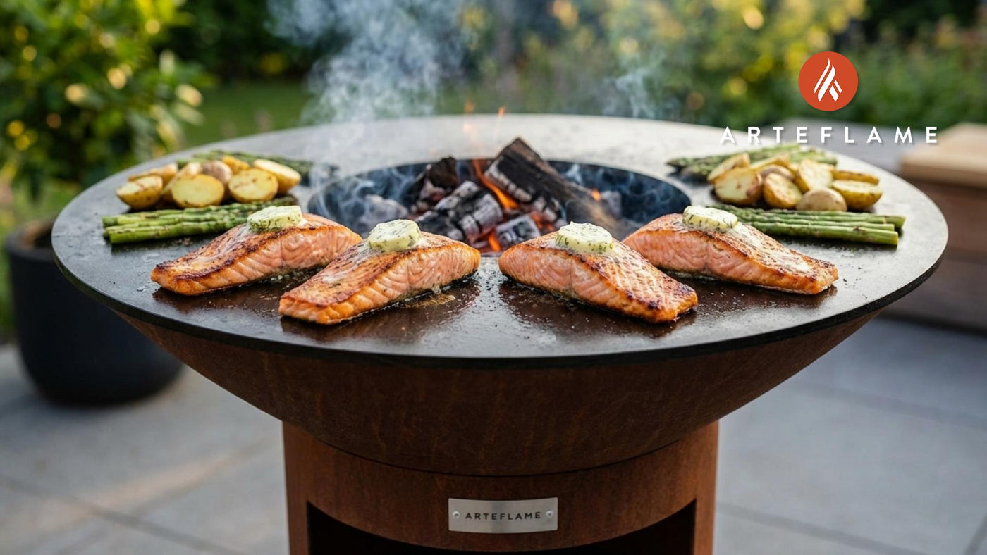 Grilled Swedish Salmon with Lemon Dill Butter